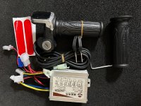 Комплект для квадроцикла Контроллер 500 Вт, 36 В + ручка газа